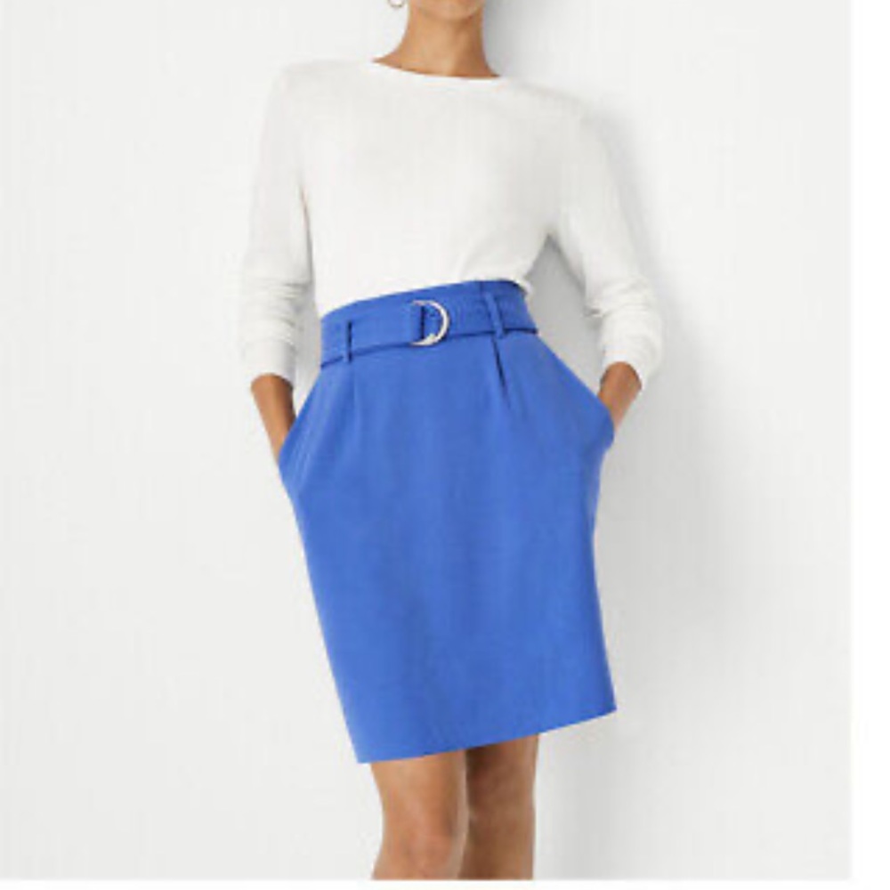 Ann Taylor belted skirt